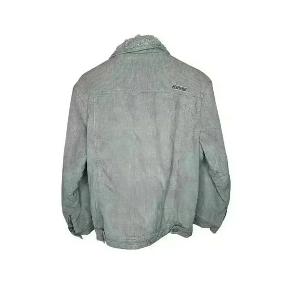 KIRRA Mens Jacket Coat Tan Corduroy Sherpa Lined small Trucker Core - Picture 2 of 5